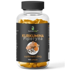 Kurkuma i piperyna 100kapsułek BetterMe cena 42,90zł