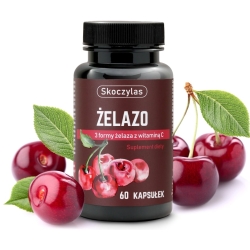 Skoczylas Żelazo 3 Formy z Witaminą C 60kapsułek cena 29,00zł