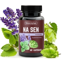 Skoczylas Na sen Melatonina + Chmiel + Melisa 60kapsułek cena 39,00zł