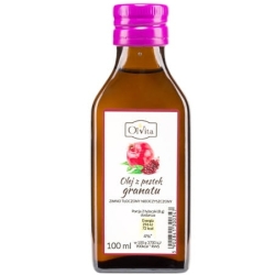 Olej z pestek granatu zimno tłoczony nieoczyszczony 100ml Olvita cena 27,90zł