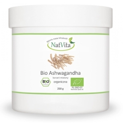 BIO Ashwagandha proszek 250g Natvita cena 34,90zł