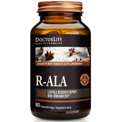 Doctor Life Kwas R-Alfa-Liponowy R-ALA 60kapsułek  cena 84,00zł