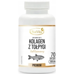 Kolagen rybi z tołpygi 70kapsułek Natvita cena 129,00zł