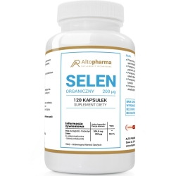 Selen organiczny 200µg L- Selenometionina 120kapsułek Vege Alto Pharma cena 22,99zł