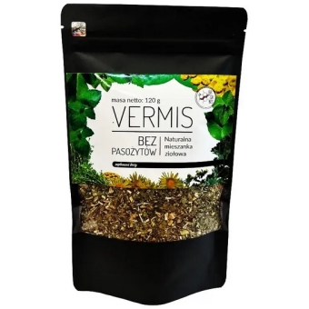 Organis Naturalna mieszanka ziół Vermis (Ciało bez pasożytów) 120g cena 47,90zł