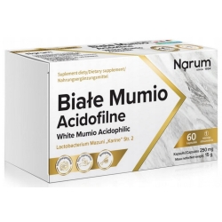 Narum Białe Mumio Acidofilne 250 mg 60kapsułek cena 129,00zł