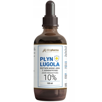 Płyn Lugola 10% jod jodek potasu czysty jod 100ml Alto Pharma cena 75,00zł