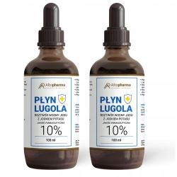 2 x Płyn Lugola 10% jod jodek potasu czysty jod 100ml Alto Pharma cena 140,00zł