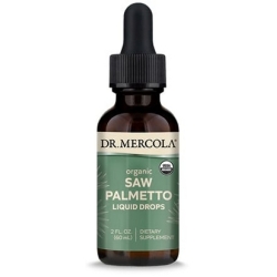 Organic Saw Palmetto (palma sabałowa) Liquid Drops krople 60ml Dr Mercola cena 98,90zł