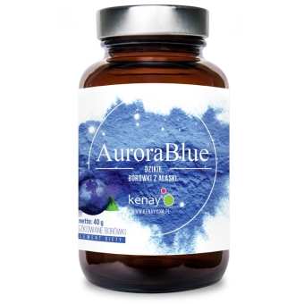 AuroraBlue® sproszkowane całe owoce dzikich borówek alaskańskich 40g Kenay cena 59,90zł