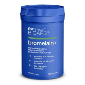 Formeds BICAPS Bromelain+ 60kapsułek cena 51,49zł