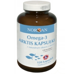 Norsan Omega-3 ARKTIS olej z dorsza 120kapsułek cena 59,00zł