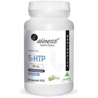 Aliness 5-HTP (5-hydroxytryptophan) 200mg vege 60kapsułek cena 49,90zł