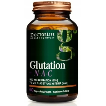 Doctor Life Glutation 500mg + NAC 70mg 60kapsułek cena 106,50zł