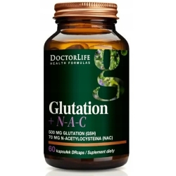 Doctor Life Glutation 500mg + NAC 70mg 60kapsułek cena 106,50zł