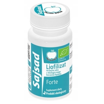 Sajsad liofilizat z soku z korzenia łopianu 130mg 60kapsułek cena 95,00zł