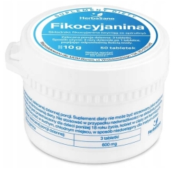 Fikocyjanina (Wyciąg ze spiruliny) 50tabletek HerbaSano  cena 78,90zł