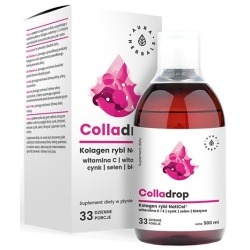 Aura Herbals Colladrop Kolagen rybi NatiCol® + Witamina C płyn 500ml cena 38,90zł