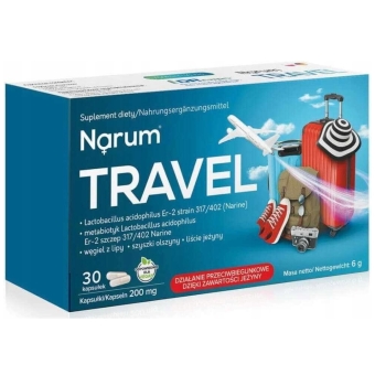 Narum Travel probiotyki 30kapsułek Vitaway LLC cena 40,90zł