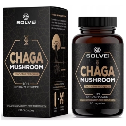Solve Labs chaga mushroom błyskoporek podkorowy 60kapsułek cena 68,00zł
