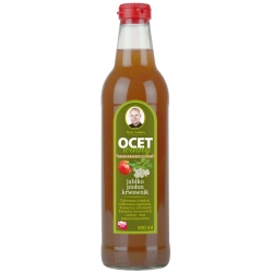 Ocet winny jabłko piołun krwawnik płyn 500ml Biały Saibaba cena 39,00zł