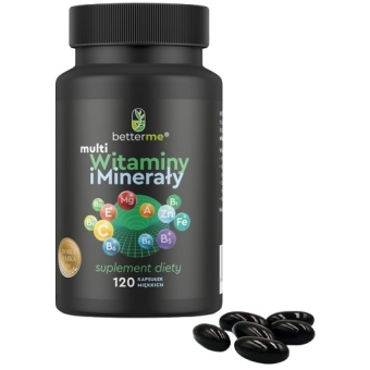 BetterMe Witaminy i minerały 100% RWS 120kapsułek cena 45,99zł