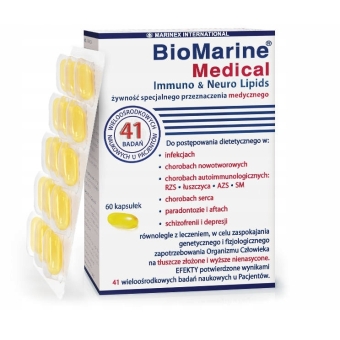 BioMarine Medical Immuno & Neuro Lipids 60kapsułek Marinex International cena 75,00zł