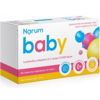 Narum Baby probiotyk dla dzieci 30kapsułek Vitaway LLC cena 52,90zł
