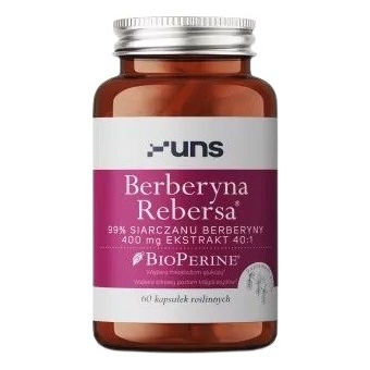 UNS Berberyna Rebersa + Bioperine 60kapsułek cena 74,20zł