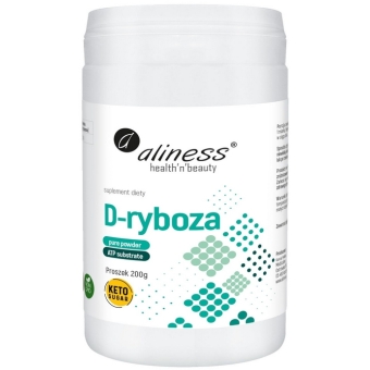 Aliness D-ryboza proszek 200g + próbki gratis  cena 64,90zł