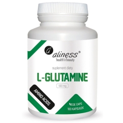 Aliness L-Glutamine (L-Glutamina) 500mg 100kapsułek cena 34,90zł