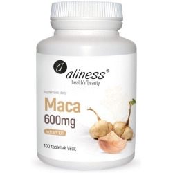 Aliness Maca ekstrakt 10:1 600mg 100tabletek VEGE cena 39,90zł
