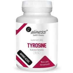 Aliness N-Acetyl-Tyrosine 500mg 100kapsułek Vege cena 34,90zł