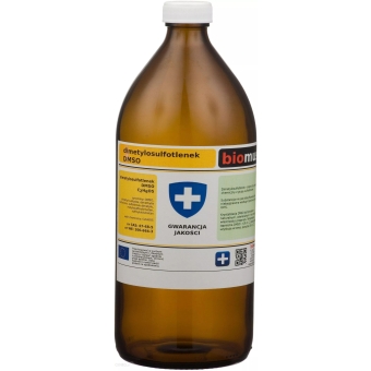 Biomus DMSO Dimetylosulfotlenek szklana butelka 1kg cena 124,90zł