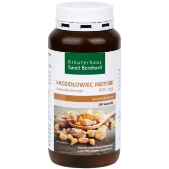 Sanct Bernhard Kadzidłowiec Indyjski 400mg 180tabletek cena 99,90zł