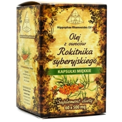 Olej z rokitnika syberyjskiego 500mg 60kapsułek Symbiofarm cena 26,90zł