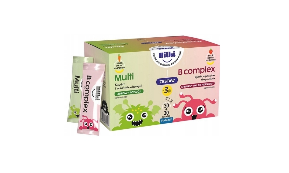 Formeds HILKI Zestaw Multi + B Complex Dla Dzieci 60saszetek Cena 169 ...