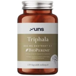 UNS Triphala + Bioperine 120kapsułek PROMOCJA cena 60,50zł