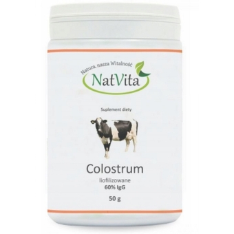 Natvita Colostrum 60% proszek 50g cena 69,90zł