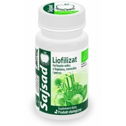 Sajsad Zielona linia liofilizat na bazie soku z łopianu mniszka i perzu 60kapsułek cena 95,00zł