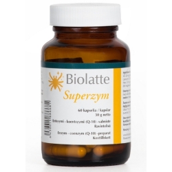 Biolatte Superzym 60kapsułek cena 131,90zł