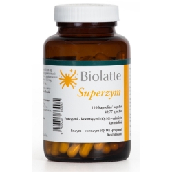 Biolatte Superzym 110kapsułek cena 259,00zł