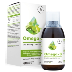Aura Herbals Omega-3 370 DHA / 700 EPA płyn 200ml cena 36,50zł