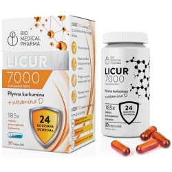 Bio Medical Pharma Licur 7000 + Witamina D (Kurkumina micelarna + witamina D3) 30kapsułek cena 73,50zł