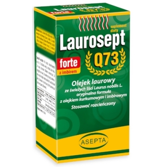 Asepta Laurosept Q73 Forte z imbirem krople 10ml cena 35,90zł