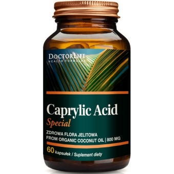 Doctor Life Kwas kaprylowy Caprylic Acid Special 800mg 60kapsułek cena 53,60zł