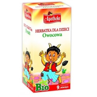 Apotheke Herbatka dla dzieci owocowa BIO 20saszetek cena 6,45zł
