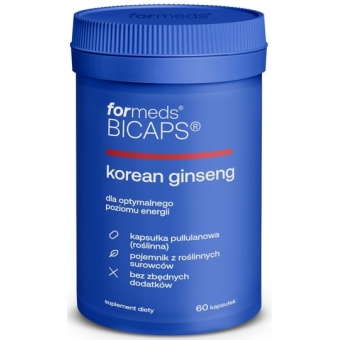 Formeds BICAPS Korean ginseng 60kapsułek cena 37,59zł