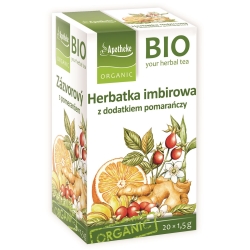 Apotheke Herbata imbirowa z pomarańczą BIO 20saszetek cena 7,99zł