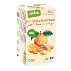 Apotheke Herbata imbirowa z pomarańczą BIO 20saszetek cena 8,90zł